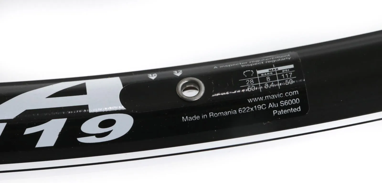 1 QTY Mavic A119 700c 32 Hole 32H Hybrid / Cyclocross Bike Rim Black NEW