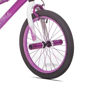18" Kids Replacement Fork Threaded White Steel