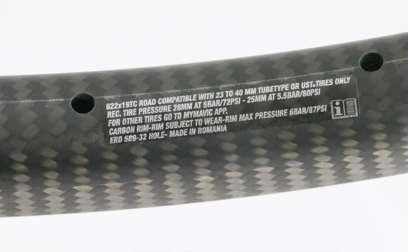 2 Mavic 700c CXP Pro 25 20 Hole Carbon Road CX Bike Rims UST Tubeless Disc NEW