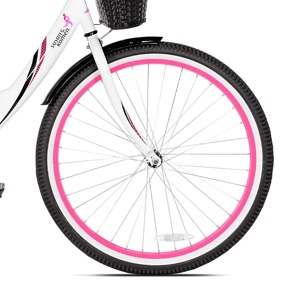 26" Susan G. Komen Cruiser (White), Replacement Front Wheel