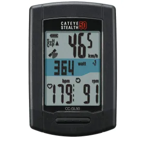 Cateye Stealth 50 CC-GL50 Wireless Cyclocomputer