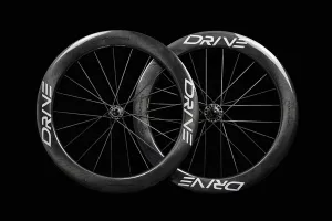 Elite Wheels Drive 65D Carbon Tubeless Ready Disc Brake Wheels - Shimano/SRAM (Gloss Marbel Black)