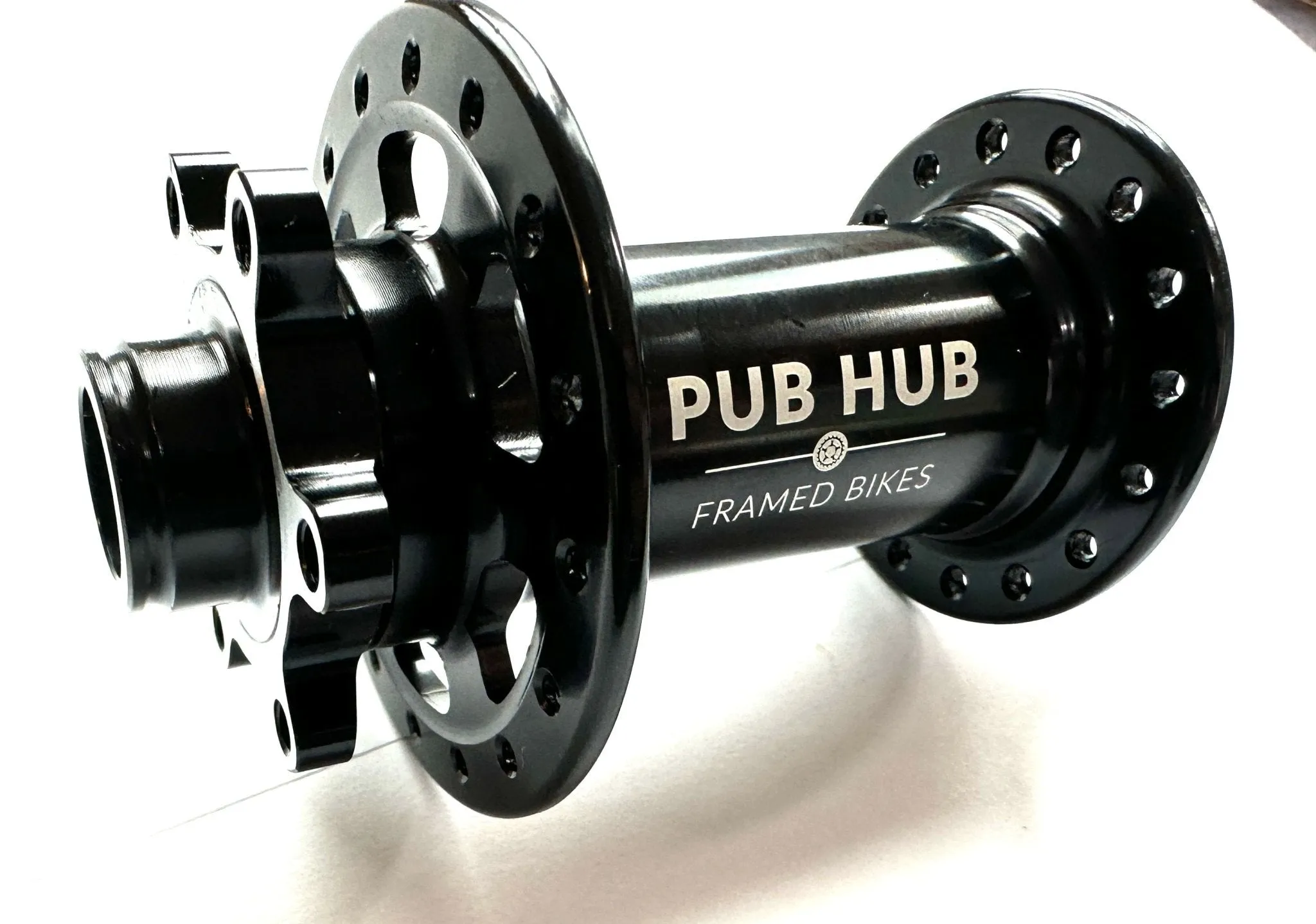 FRAMED 32h 32 hole 110mm x 15mm 6 Bolt Disc Front Hub Black Bike Sealed Hub New