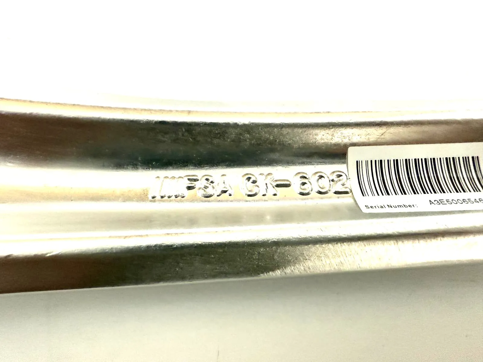 FSA Vero Left 165mm Alloy JIS Tapered Spindle Crankarm Crank Arm Silver CK-602