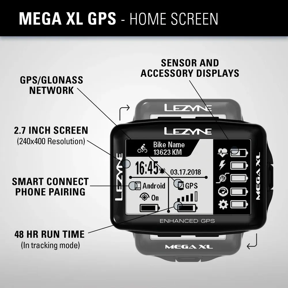 Lezyne Mega XL GPS - Smart Loaded Kit