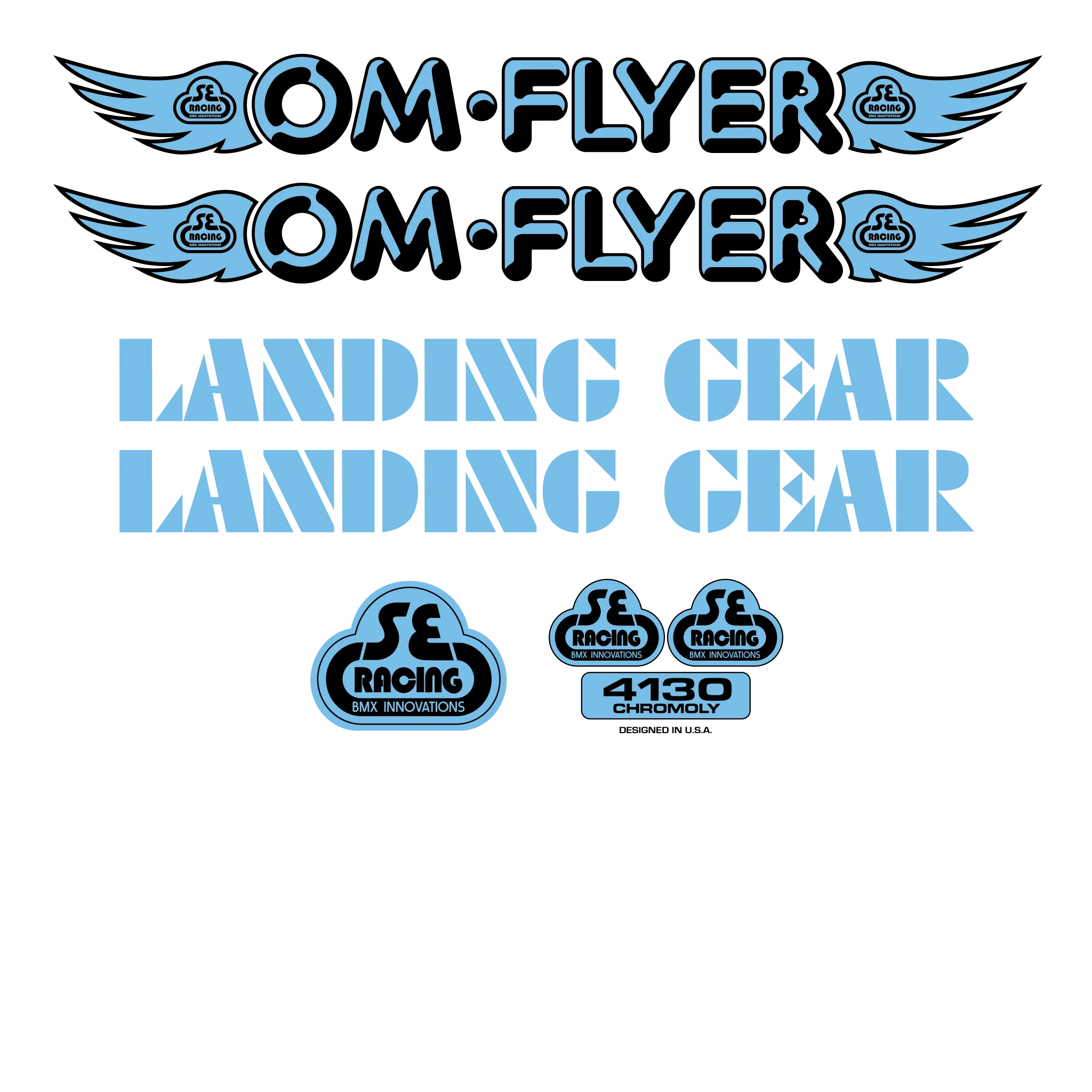OM Flyer Decal Set Se Bikes