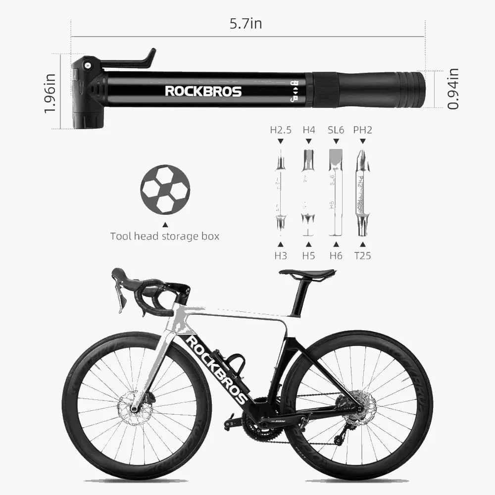 ROCKBROS Portable Pocket Pump
