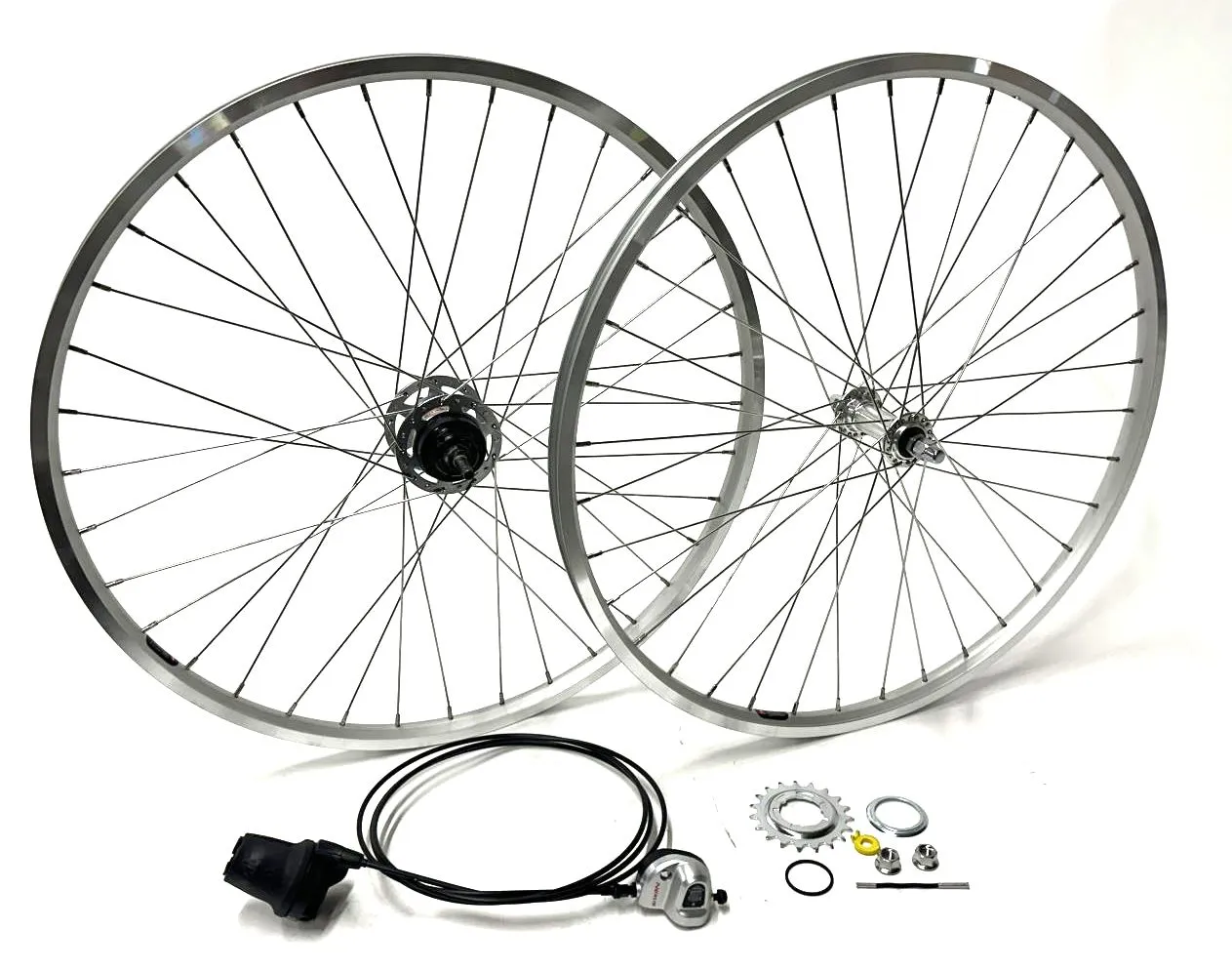 Shimano Nexus Inter3 3 Speed Hub SG-3R40 36h 26" Alloy 120mm Wheelset   Shifter