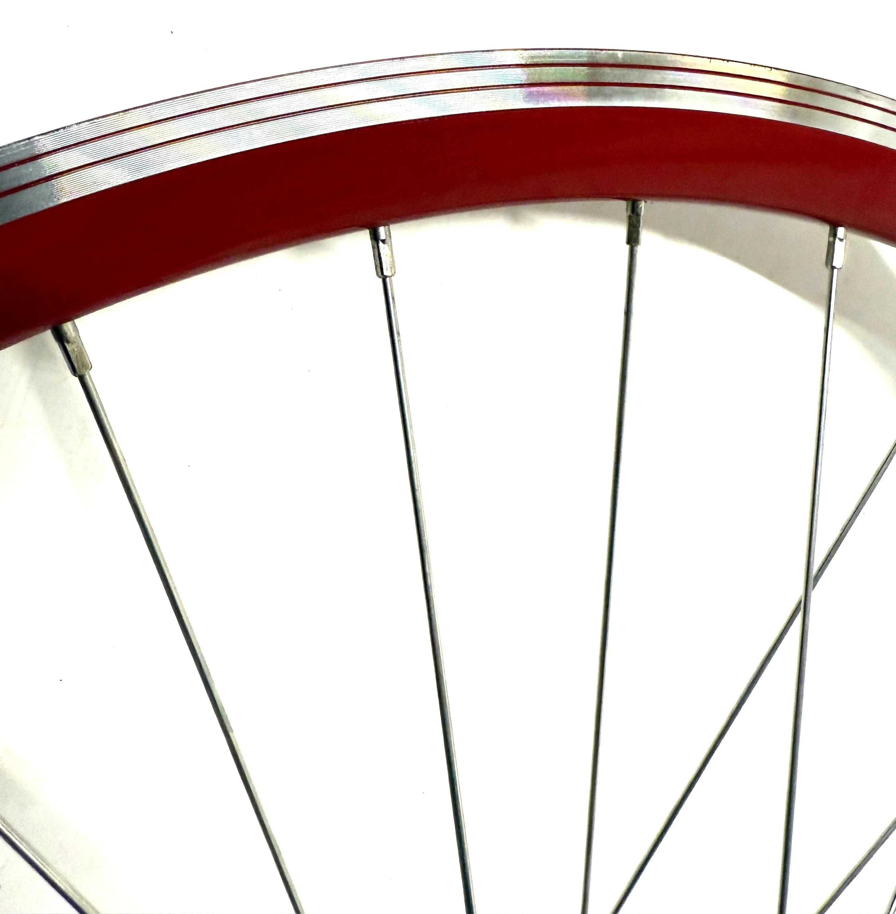Single Speed Red Rear Wheel 700c 32 Spoke 17t Freewheel   Thick Slick WTB Tire