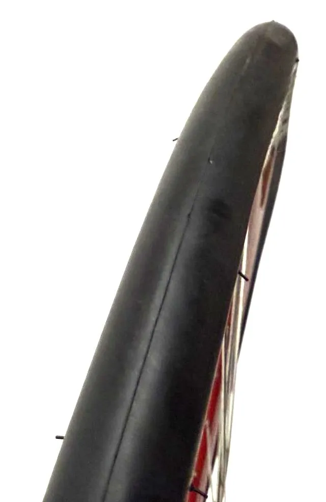 Single Speed Red Rear Wheel 700c 32 Spoke 17t Freewheel   Thick Slick WTB Tire