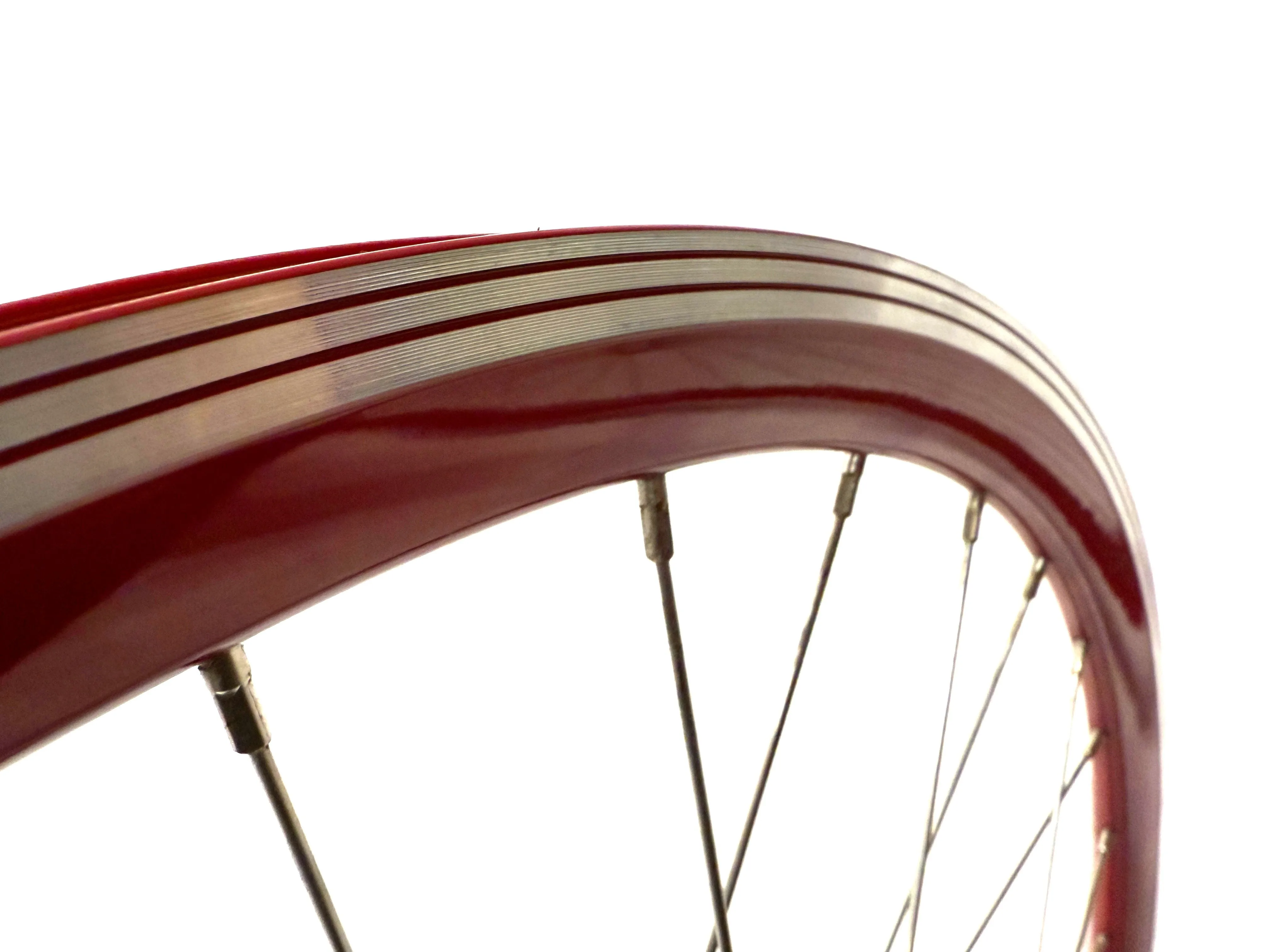 Single Speed Red Rear Wheel 700c 32 Spoke 17t Freewheel   Thick Slick WTB Tire