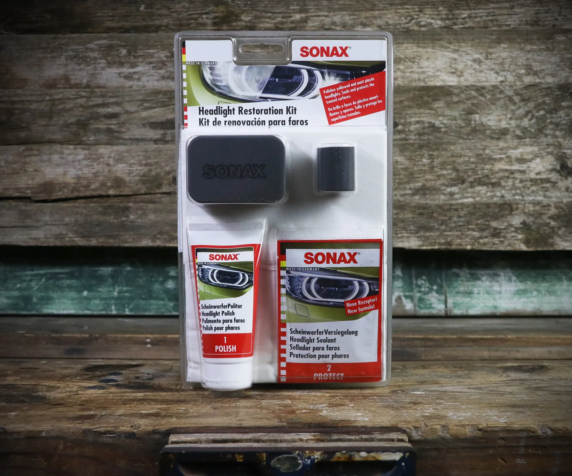 SONAX Headlight Restoration Kit