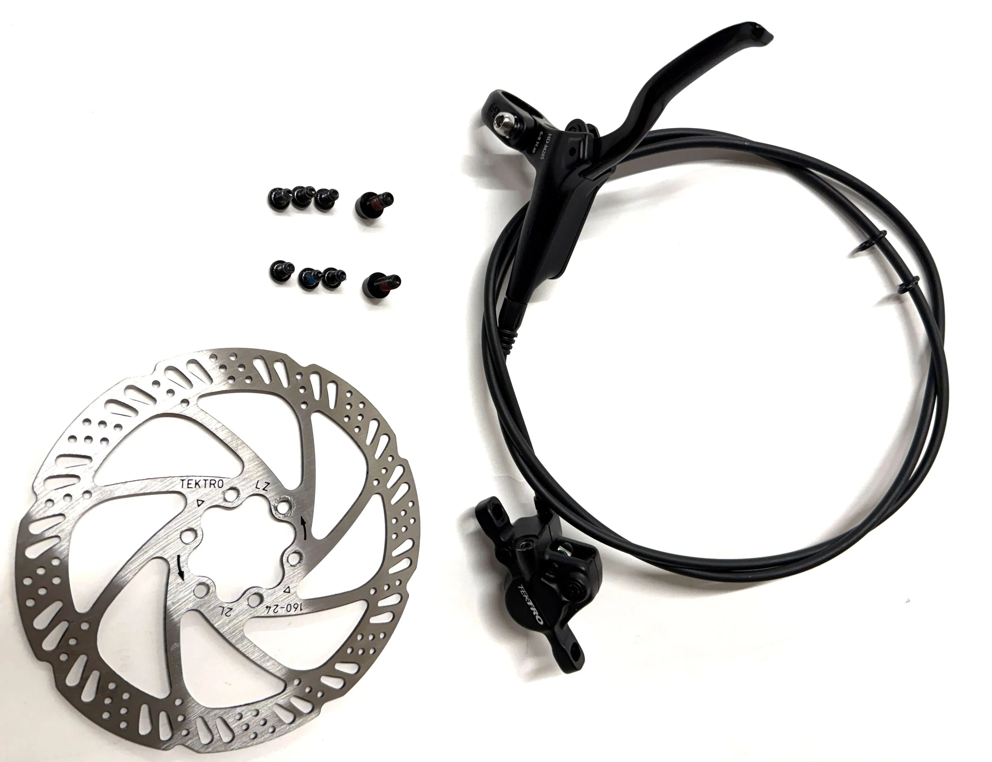 Tektro HD-M285 Hydraulic MTB Rear Bike Disc Brake Set  1450mm    160mm Rotor