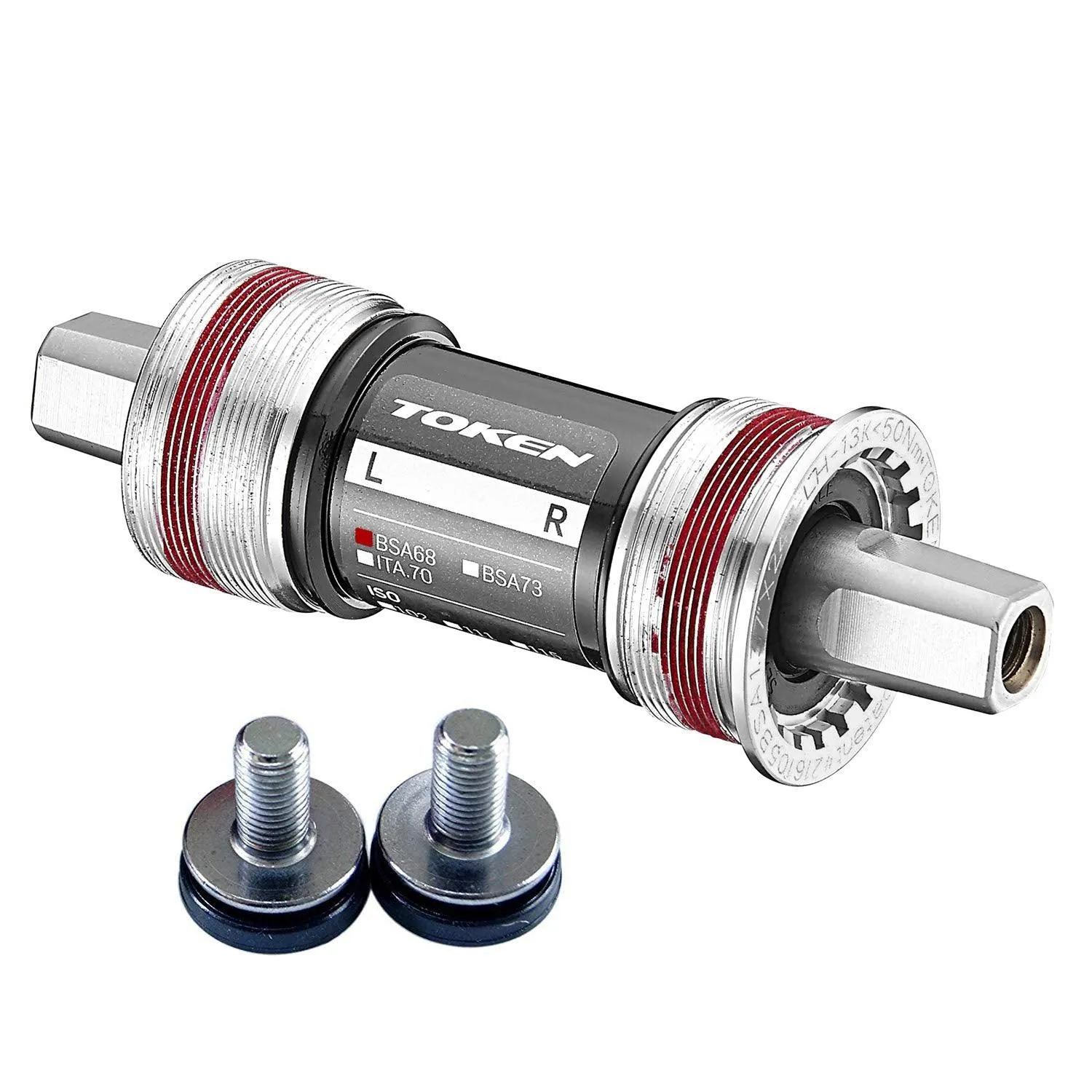 Token JIS Square Tappered CRO Axel Alloy Cups Bottom Bracket